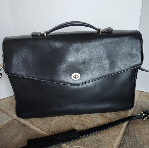 Coach Lexington Leather Messenger Bag Briefcase Vintage - Picture 5 of 17